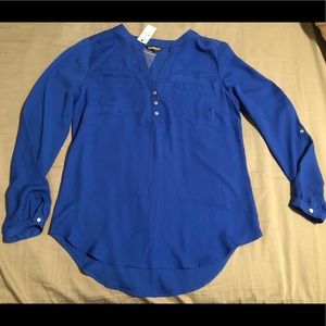 Express Royal Blue blouse